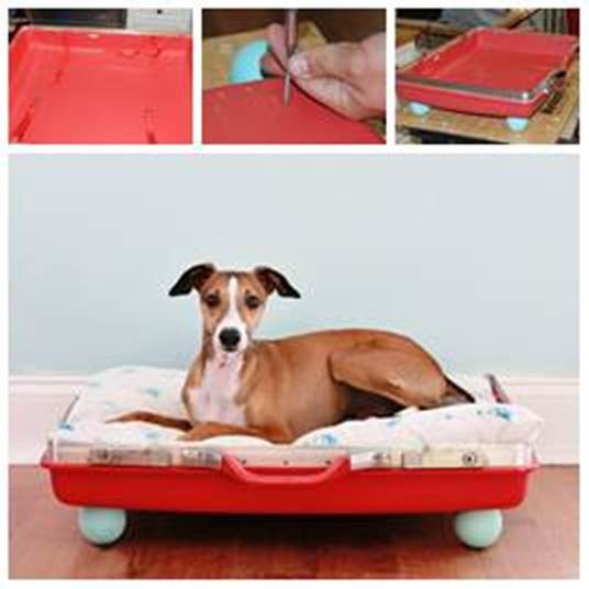 DIY Pet Bed from Old Suitcase 1