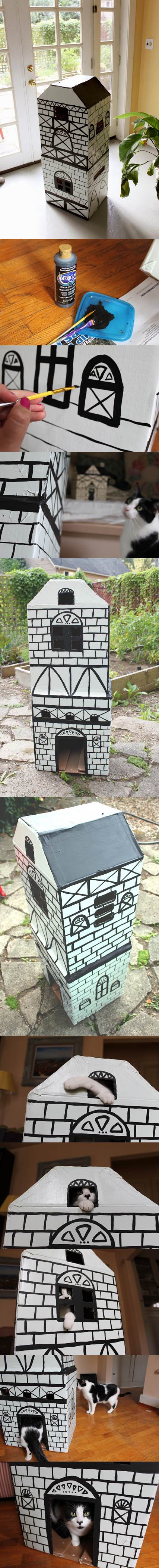 DIY Cat Cottage 2