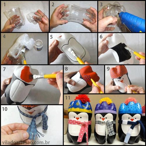 DIY Christmas Penguin Decoration