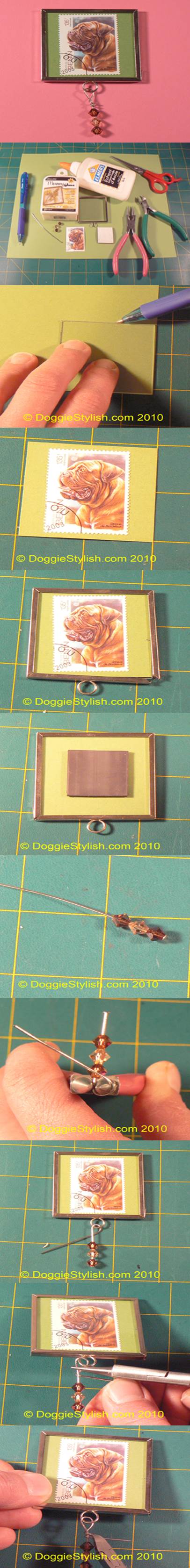 DIY Memory Frame Fridge Magnet 2